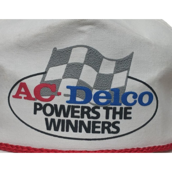 VINTAGE AC DELCO POWERS THE WINNERS PRO SHOP TRUCKER FARMER SNAPBACK HAT CAP USA - Picture 3 of 4